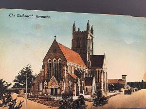 Postcard Hand Tinted Vire of The Cathedral , Bermuda    U6