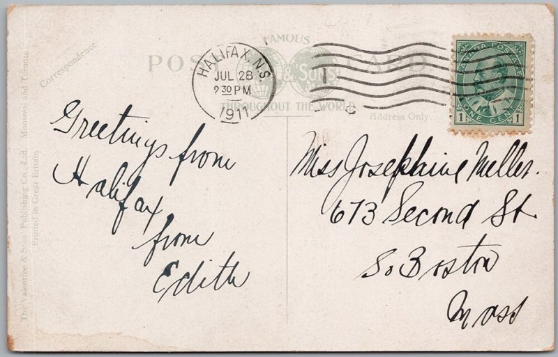 Halifax Golf Course NS Vintage 1911 Postcard H81