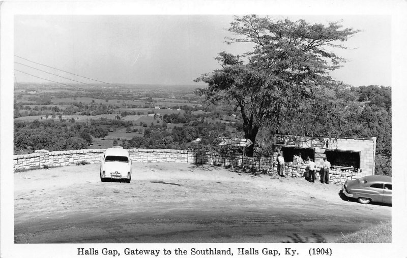 J49/ Halls Gap Kentucky RPPC Postcard c40s-50s Gateway to Southland  224