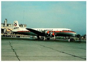 LAN Chile Douglas DC 6B  Airplane Postcard