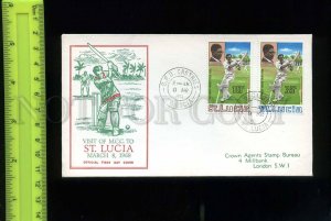 197971 ST.LUCIA Cricket 1968 year First Day Cover