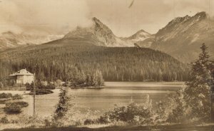 Slovakia Vysoké Tatry Štrbské Pleso RPPC 06.86