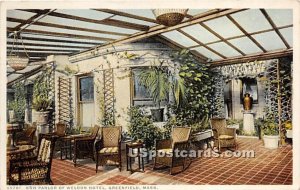 Sun Parlor of Weldon Hotel - Greenfield, Massachusetts MA  