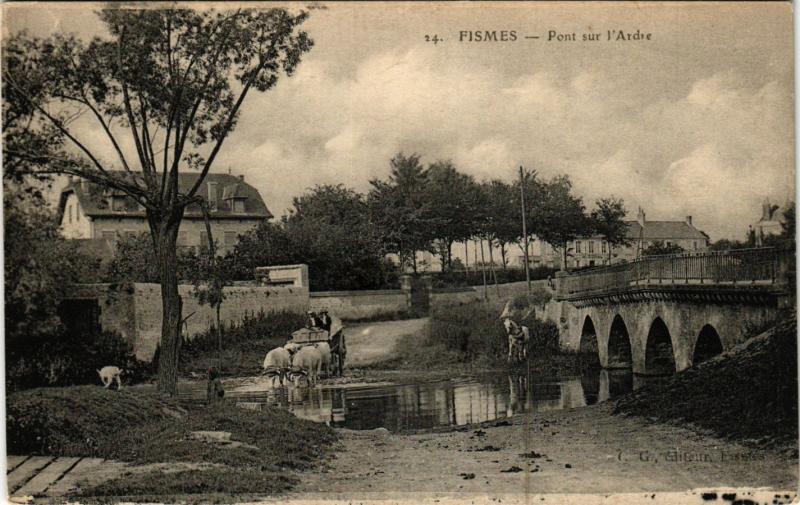 CPA FISMES - Pont sur l'Ardre (364369)