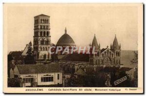 Angouleme Old Postcard The cathedral St. Peter Historic Monument