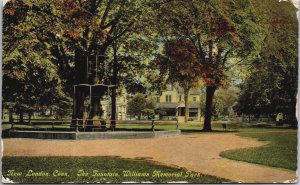 New London Connecticut The Fountain Memorial Park Postcard C085