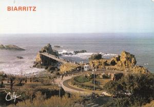 BF31608 biarritz le rocher de la vierge  france front/back image