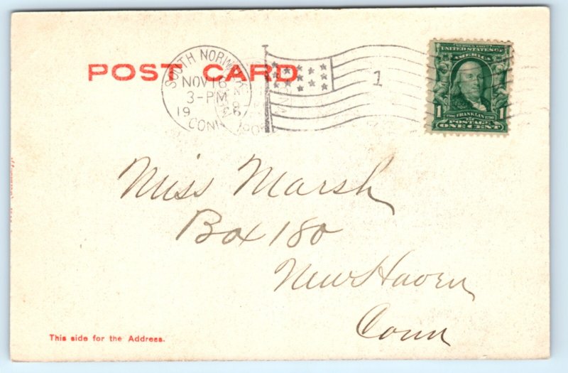 South Norwalk CT Connecticut R G Corset Factory Postcard