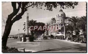 Old Postcard La Cote D & # 39Azur Nice Promenade des Anglais L & # 39Hotel Ne...