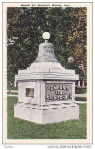 Garfield Bell Monument, 1880 High School, Emporia, Kansas, 10-20s