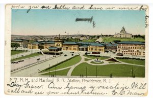 RI - Providence. NY, New Haven & Hartford RR Station. Hold-to-Light (Foil) 