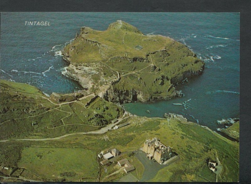 Cornwall Postcard - Aerial View of Tintagel   RR6722