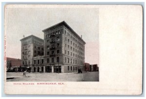 Birmingham Alabama AL Postcard Hotel Hillman Building Exterior Roadside c1905's