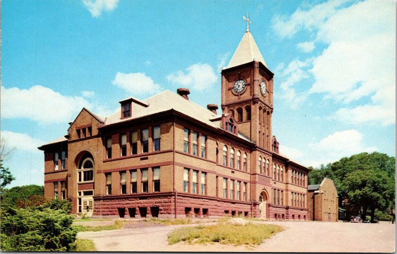 Galena High School Illinois IL Postcard VTG UNP Dexter Vintage Unused Chrome 