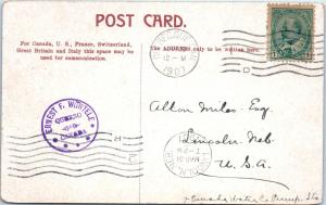 POINTE-AU-PIC, PQ Canada    View of GOLF LINKS   1907    Postcard 