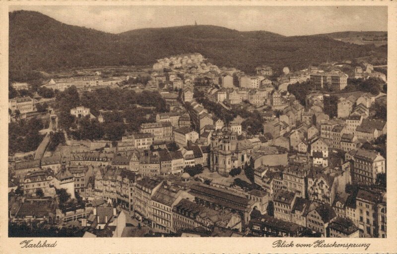 Czech Republic Karlsbad Blick vom Hirschensprung 03.84