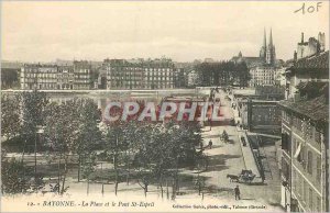 Postcard Old Bayonne Place and Pont St Esprit