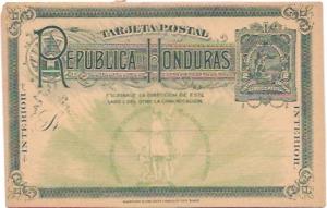 Honduras Tarjetas Postal 1893