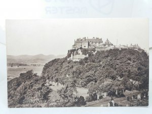 Stirling Castle from Ladies Rock Vintage Advertising Postcard