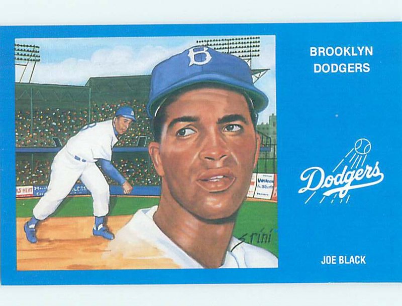 1980s DODGERS BASEBALL POSTCARD - JOE BLACK Brooklyn New York NY AG6227@