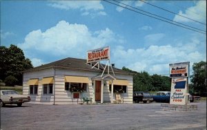 Brunswick ME New Meadows Restaurant Rte 1 1960s Postcard