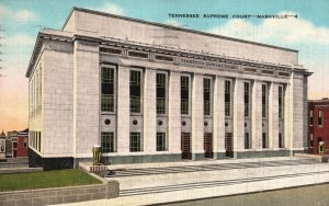 Vintage Postcard 1939 Supreme Court Government Building Nashville Tennessee TN