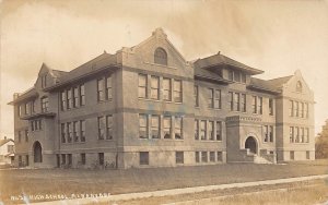 J85/ Albany Oregon RPPC Postcard c1911 High School Building  98