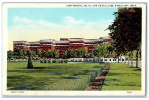 c1930's Continental Oil Co. Office Building Ponca City Oklahoma OK Postcard
