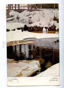 225239 RUSSIA Bilibin Spring St.Eugenie vintage postcard
