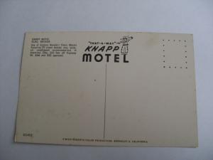 1950's Knapp Motel Elko Nevada NV Unused Postcard y6922