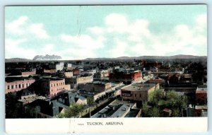 TUCSON, Arizona AZ  ~ BIRDSEYE ca 1910s  Postcard