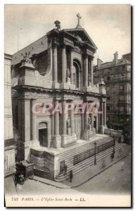 Paris - 1 - L & # 39Eglise Saint Roch Old Postcard