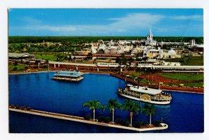 The Magic Kingdom Walt Disney World Vintage Postcard Standard Aerial View Card 
