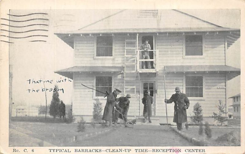 Typical Barracks Clean Up Postal Used Unknown 