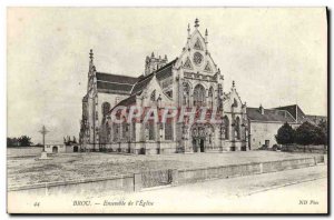 Postcard Old Brou Church Bourg set of & # 39eglise