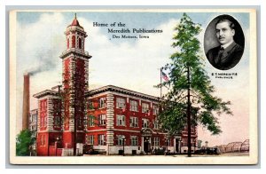 Vintage 1910's Postcard The Meredith Publications Building in Des Moines Iowa