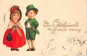 BG8841 boy and girl  children geburtstag birthday greetings germany