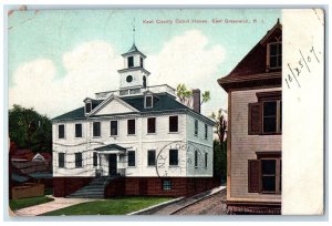 1907 Kent County Court House Exterior East Greenwich R.I. Litho-Chrome Postcard