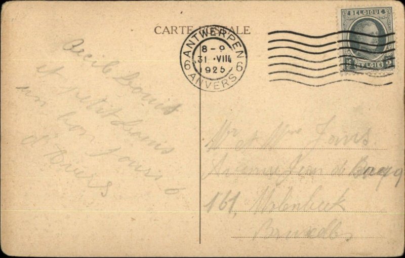 Red Star Line Steamship Anvers SS Lapland 1925 USED Postcard