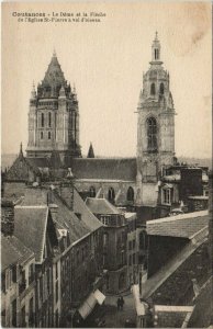 CPA COUTANCES Dome et la Flache de l'Église St-PIERRE a vol d'oiseau (153020)