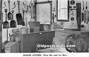 Shaker Kitchen, Flour Bin and Ice Box, Shaker Museum Old Chatham, New York, U...
