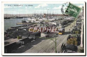 Old Postcard Marseilles The Joliette