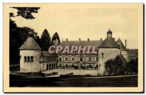 Old Postcard Chateau De Bussy Rabutin The Court D & # 39Honneur