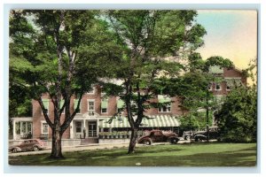 1938 Middlebury Inn Hotel Building Vermont VT Vintage Handcolored Postcard 