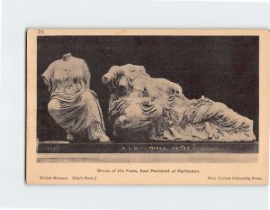 Postcard Group of the Fates East Pediment of Parthenon British Museum England