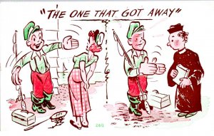 Comic - Fishing Tale - the one that got away - 1958