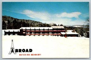 Abroad Motor Inn   West Dover  Vermont  Postcard