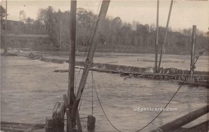 High Water at Dam - Rumerston, Vermont VT Postcard