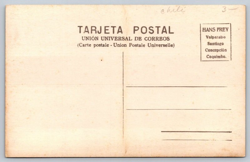 RPPC   Outdoor Restaurant Tables   Chile  Postcard