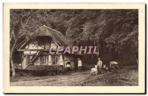 Old Postcard Chocolate Kilaus Morteau France Doubs House Goats